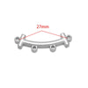 Stainless Steel Glossy Geometric Welding Multiring Jewelry Connector For Earrings Necklace Bracelet