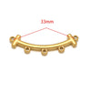 Stainless Steel Glossy Geometric Welding Multiring Jewelry Connector For Earrings Necklace Bracelet