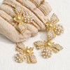 Stainless Steel Gold Bee Pendant Necklace Highend Electroplated Jewelry Accessories