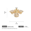 Stainless Steel Gold Bee Pendant Necklace Highend Electroplated Jewelry Accessories