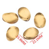 Stainless Steel Gold Electroplated Deformed Uneven Sequin Round Earrings Jewelry Accessories