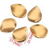 Stainless Steel Gold Electroplated Deformed Uneven Sequin Round Earrings Jewelry Accessories