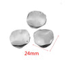 Stainless Steel Gold Electroplated Deformed Uneven Sequin Round Earrings Jewelry Accessories