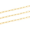 Stainless Steel Gold Oval Cross Weld Chain Electroplated Diy Accessories