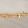 Stainless Steel Gold Plated Constellation Ring Set