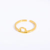 Stainless Steel Gold Plated Constellation Ring Set