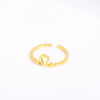 Stainless Steel Gold Plated Constellation Ring Set