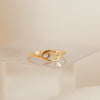 Stainless Steel Gold Plated Constellation Ring Set