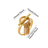 Stainless Steel Gold Plated Cross Tassel Chain Drop Earrings For Women And Men Trendy Unisex Statement Jewelry