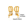 Stainless Steel Gold Plated Cross Tassel Chain Drop Earrings For Women And Men Trendy Unisex Statement Jewelry