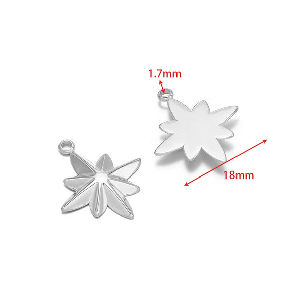 Stainless Steel Gold Plated Eightpointed Star And Cross Pendant Jewelry Accessories