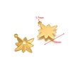 Stainless Steel Gold Plated Eightpointed Star And Cross Pendant Jewelry Accessories