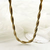 Stainless Steel Gold Plated Fashion Clavicle Chain Unisex Necklace With Electroplating