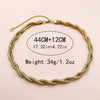 Stainless Steel Gold Plated Fashion Clavicle Chain Unisex Necklace With Electroplating
