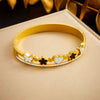 Stainless Steel Gold Plated Fashion Love Butterfly Fivepointed Star Bracelet Accessories