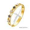 Stainless Steel Gold Plated Fashion Love Butterfly Fivepointed Star Bracelet Accessories