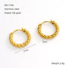 316L Stainless Steel Gold Plated Geometric Earrings For Women Minimalist Design