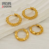 316L Stainless Steel Gold Plated Geometric Earrings For Women Minimalist Design
