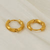 316L Stainless Steel Gold Plated Geometric Earrings For Women Minimalist Design