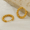 316L Stainless Steel Gold Plated Geometric Earrings For Women Minimalist Design