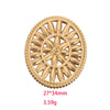 Stainless Steel Gold Plated Handmade Diy Necklace Pendant With Electroplating Technology