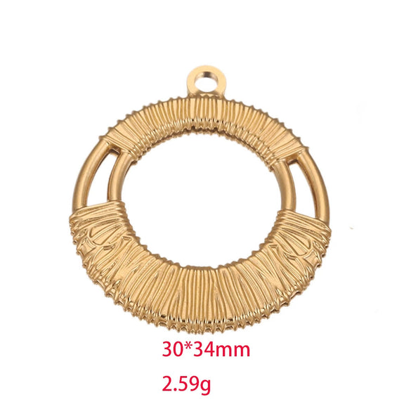 Stainless Steel Gold Plated Handmade Diy Necklace Pendant With Electroplating Technology