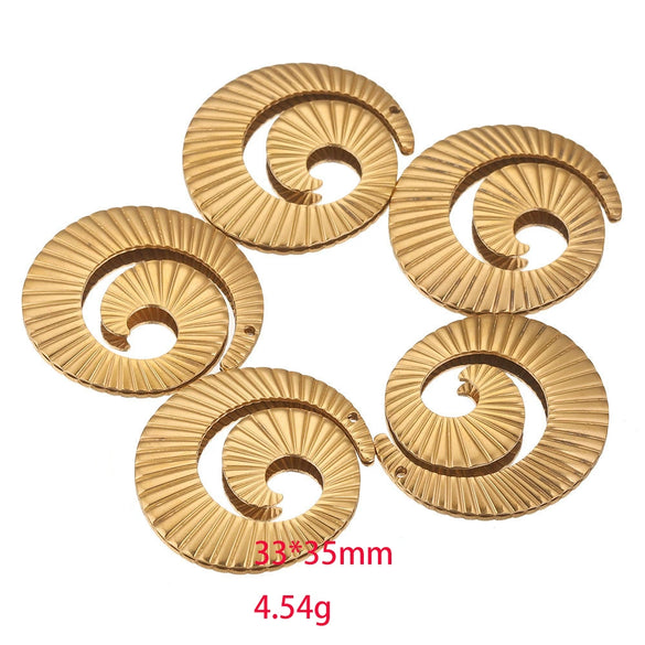 Stainless Steel Gold Plated Handmade Diy Necklace Pendant With Electroplating Technology