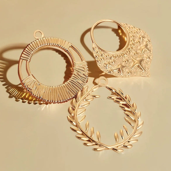 Stainless Steel Gold Plated Handmade Diy Necklace Pendant With Electroplating Technology