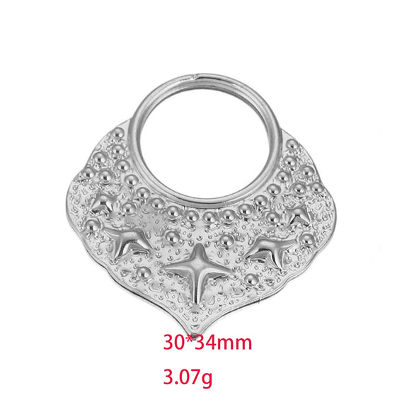 Stainless Steel Gold Plated Handmade Diy Necklace Pendant With Electroplating Technology