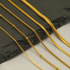 Stainless Steel Gold Plated Nonfading Necklace Push Chain Clip Bead Chain Furnace Vacuum Electroplated