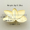 Stainless Steel Gold Plated Plant Shape Fashion Unisex Ring