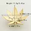 Stainless Steel Gold Plated Plant Shape Fashion Unisex Ring