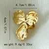 Stainless Steel Gold Plated Plant Shape Fashion Unisex Ring
