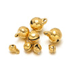 Stainless Steel Gold Plated Small Bell Pendant Jewelry Accessories