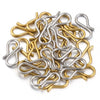 Stainless Steel Gold Plated Sshaped Fish Pattern Buckle Hook Jewelry Making Bracelet Necklace Connector