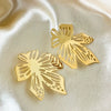 Stainless Steel Gold Plated Sweet Butterfly Animal Zodiac Earrings For Women