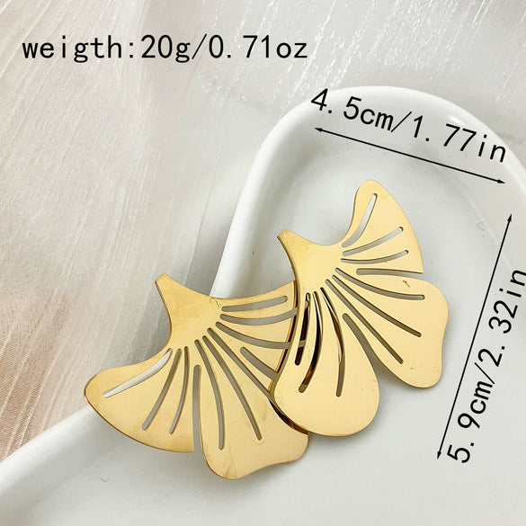 Stainless Steel Gold Plated Sweet Butterfly Animal Zodiac Earrings For Women
