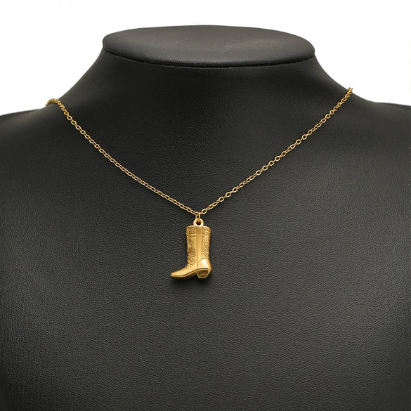 Stainless Steel Goldplated Cast Shoes Pendant For Necklace And Bracelet Accessories