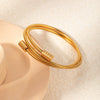 Stainless Steel Goldplated Fashion Knot Bracelet With Electroplating Process