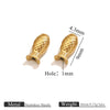 Stainless Steel Goldplated Fish Pattern Spacer Ball Dragon Boat Diy Bracelet Spare Accessories