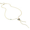 Stainless Steel Goldplated Gemstone Butterfly Multilayer Women's Necklace With Insect Pattern And Electroplating Treatment