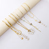 Stainless Steel Goldplated Gemstone Butterfly Multilayer Women's Necklace With Insect Pattern And Electroplating Treatment