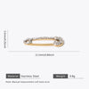 Stainless Steel Goldplated Geometric Diamond Pin Brooch Handmade Jewelry Accessories