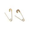 Stainless Steel Goldplated Geometric Diamond Pin Brooch Handmade Jewelry Accessories