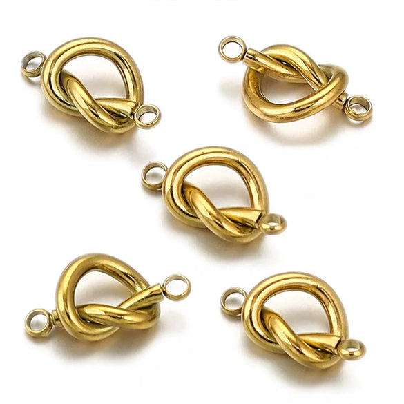 Stainless Steel Goldplated Heartshaped Connector Pendant Jewelry Accessories With Totem Pattern For Diy Necklace Earrings