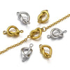 Stainless Steel Goldplated Heartshaped Connector Pendant Jewelry Accessories With Totem Pattern For Diy Necklace Earrings