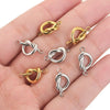 Stainless Steel Goldplated Heartshaped Connector Pendant Jewelry Accessories With Totem Pattern For Diy Necklace Earrings