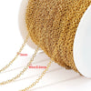Stainless Steel Goldplated Oshape Chain Jewelry Necklace Accessories