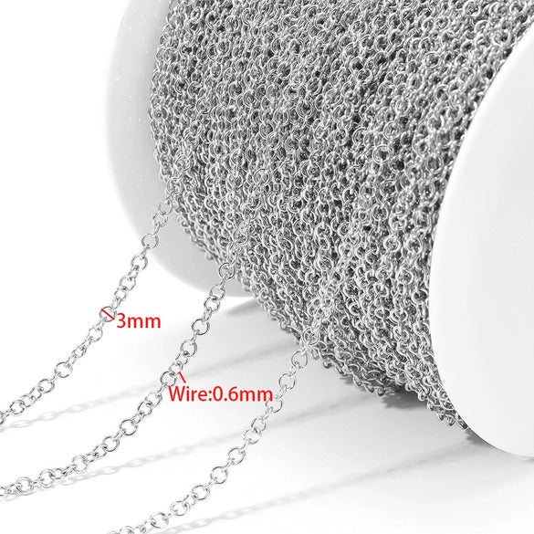 Stainless Steel Goldplated Oshape Chain Jewelry Necklace Accessories