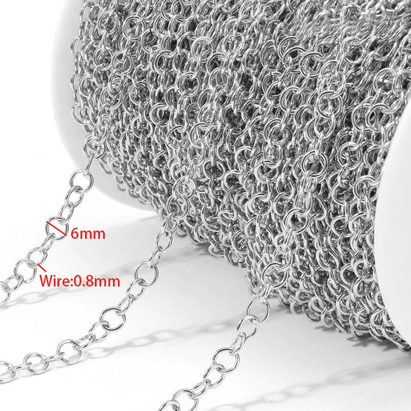 Stainless Steel Goldplated Oshape Chain Jewelry Necklace Accessories
